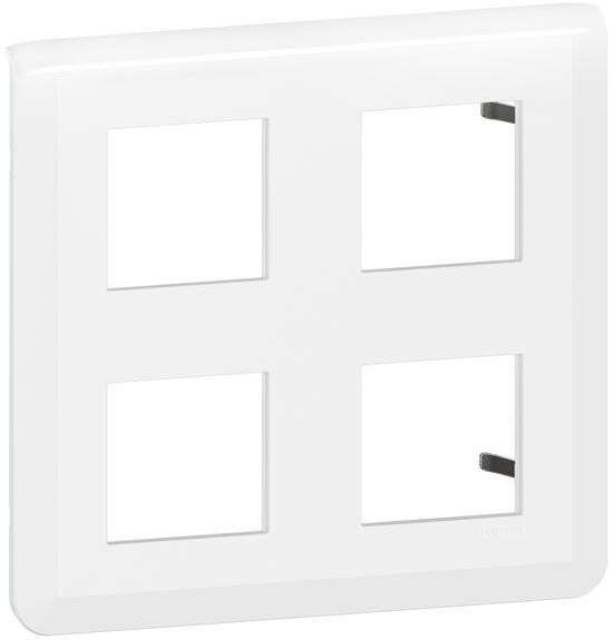 Лицева рамка 2x2х2 мод. цвят бял Mosaic NEW Legrand