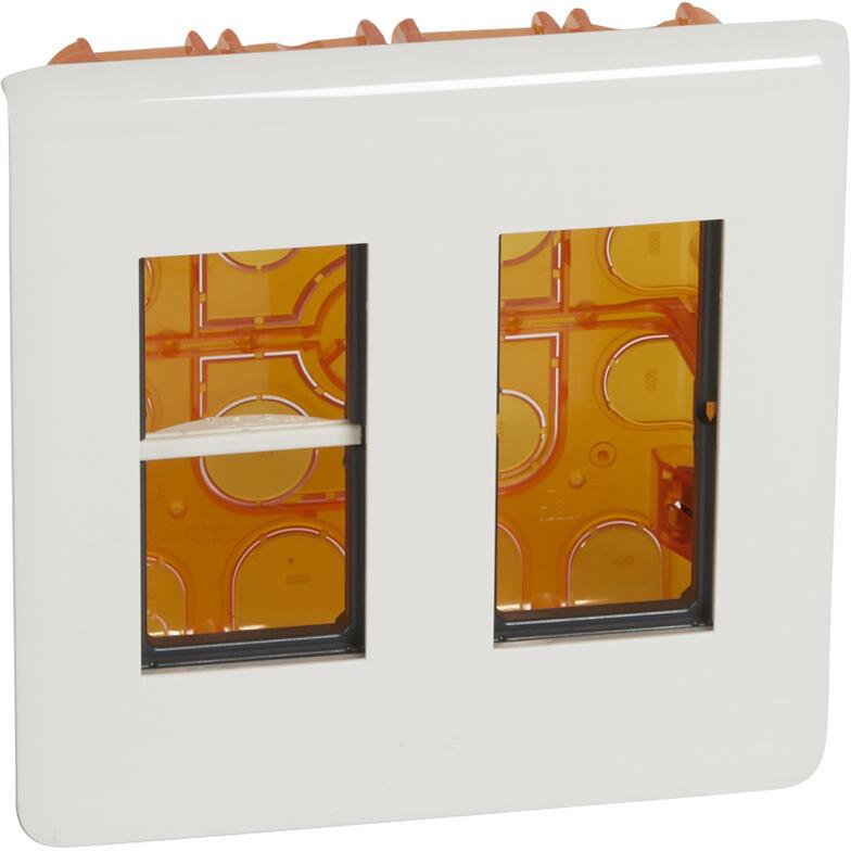 Моноблок 2x4 мод. за вграден монтаж цвят бял Mosaic NEW Legrand