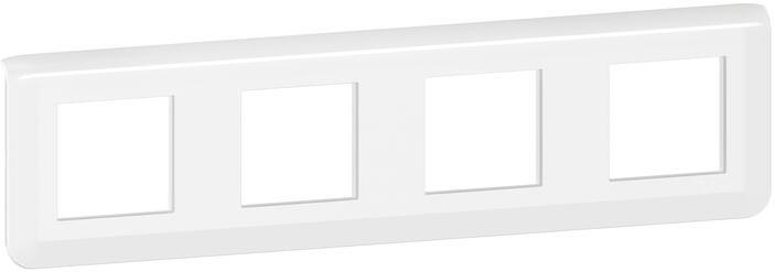 Лицева рамка 4х2 мод. цвят бял Mosaic NEW Legrand