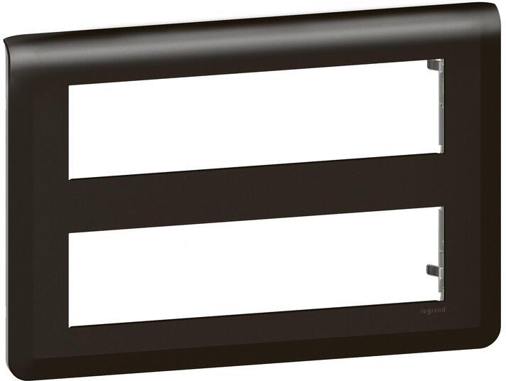 Лицева рамка 2х8 мод. цвят Черен Mosaic NEW Legrand