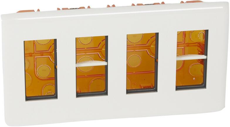 Моноблок 4x4 мод. за вграден монтаж цвят бял Mosaic NEW Legrand