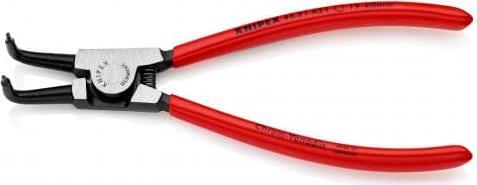 Зегер клещи под ъгъл 90°, Ø19-60мм, червена ръкохватка 170мм, с отваряща пружина, Knipex