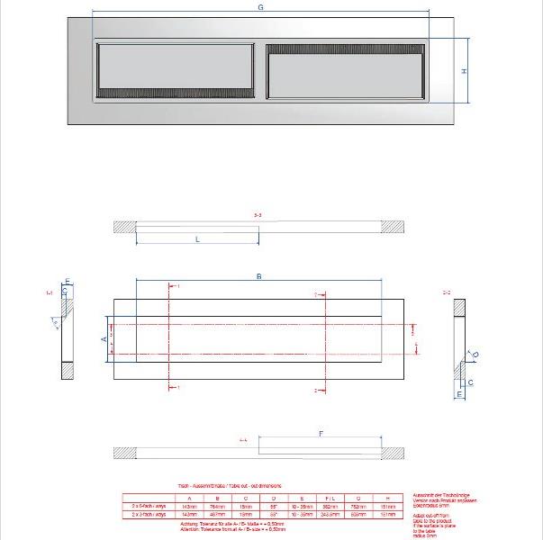 Метален капак CONI DUO 2x6M, цвят Бял, Bachmann