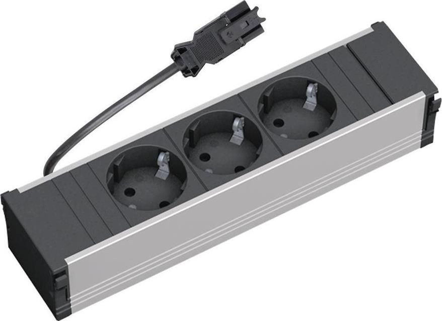 Модул за CONI 3M с 3х Шуко, цвят Черен, Bachmann