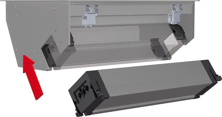 Метален капак CONFERENCE 8M без кант, цвят Алуминий, Bachmann
