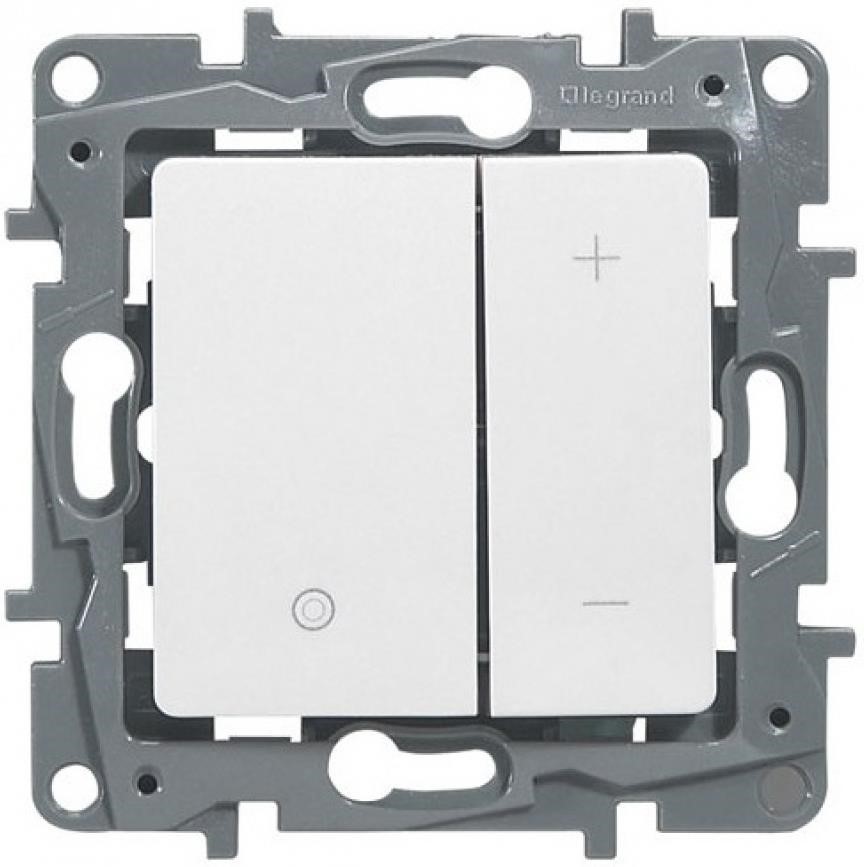 Димер бутонен R=20-400W L=20-400VA цвят бял Niloe Legrand  /до изчерпване/