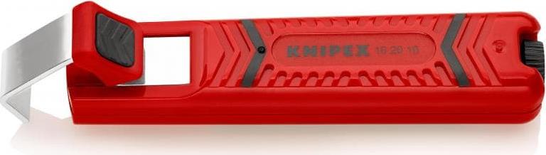 Кабелен нож, за изолация Ø4-16мм, червена ръкохватка 130мм, с фиксатор, Knipex