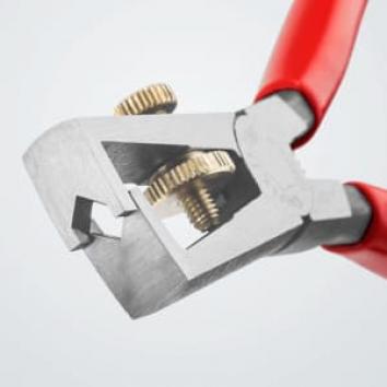 Клещи заголващи универсални, жило Ø5-10мм, червена ръкохватка 160мм, с отваряща пружина, Knipex