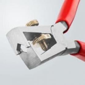 Клещи заголващи универсални, жило Ø5-10мм, червена ръкохватка 160мм, с отваряща пружина, Knipex