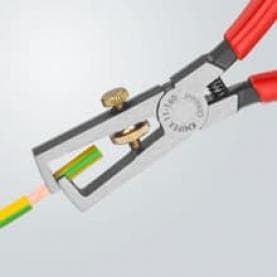 Клещи заголващи универсални, жило Ø5-10мм, червена ръкохватка 160мм, с отваряща пружина, Knipex