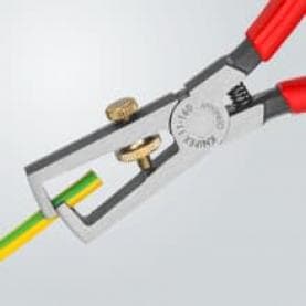 Клещи заголващи универсални, жило Ø5-10мм, червена ръкохватка 160мм, с отваряща пружина, Knipex