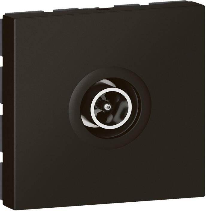 Розетка TV тип коаксиал 1dB 2 мод. цвят Черен Mosaic Legrand