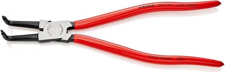 Зегер клещи под ъгъл 90°, Ø85-140мм, червена ръкохватка 300мм, Knipex