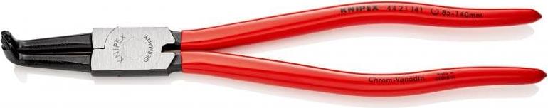 Зегер клещи под ъгъл 90°, Ø85-140мм, червена ръкохватка 300мм, Knipex