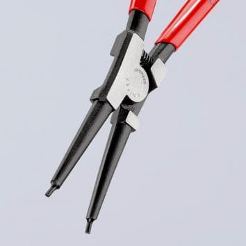 Зегер клещи, Ø40-100мм, червена ръкохватка 210мм, с отваряща пружина, Knipex