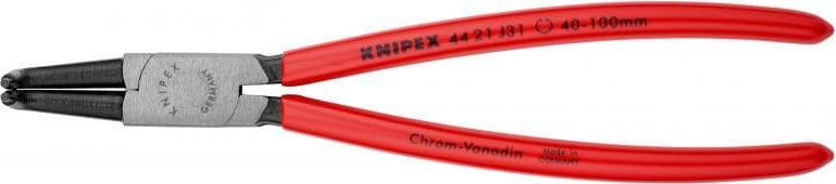 Зегер клещи под ъгъл 90°, Ø40-100мм, червена ръкохватка 215мм, Knipex