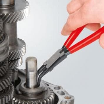 Зегер клещи под ъгъл 45°, полирани, Ø19-60мм, червена ръкохватка 180мм, Knipex