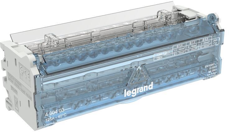 Разпределителен клемен блок 125A 2P 8 модула Legrand