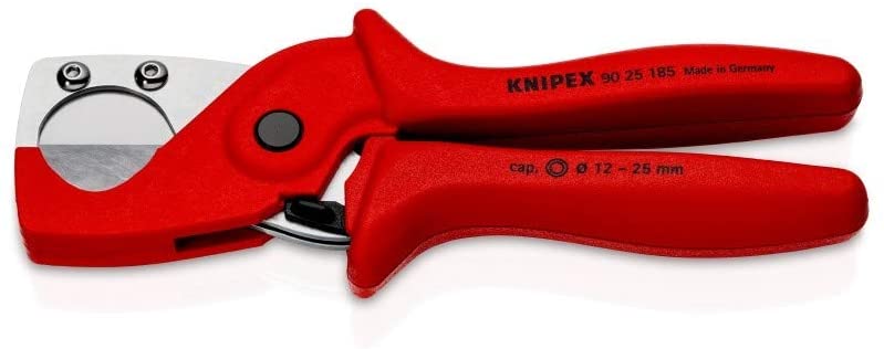 Ножици за рязане на тръби, хромирани, Ø12-25мм, синьо-червена ръкохватка 185мм, Knipex