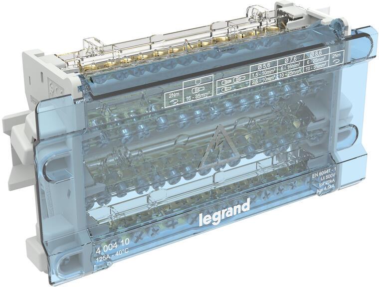 Разпределителен клемен блок 125А 4P 10 модула Legrand