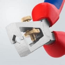 Клещи заголващи универсални, жило Ø5-10мм, синьо-червена ръкохватка 160мм, Knipex