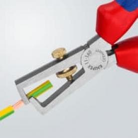 Клещи заголващи универсални, жило Ø5-10мм, синьо-червена ръкохватка 160мм, Knipex