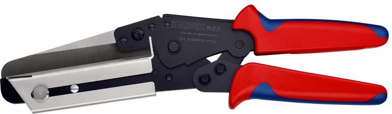 Ножици за перфорирани канали, синьо-червена ръкохватка 275мм, с отваряща пружина, Knipex