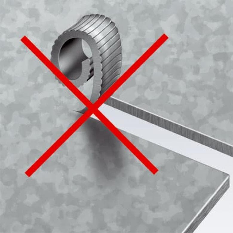 Ножици за ламарина, никелирани, синьо-червена ръкохватка 280мм, с фиксатор, Knipex