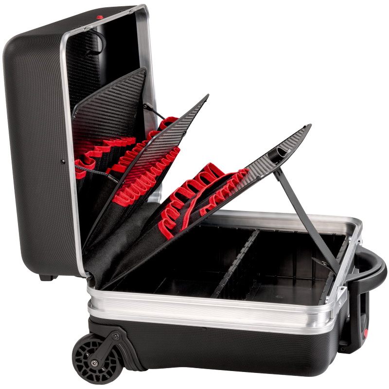 Куфар CLASSIC KingSize Roll NEO,телескоп.дръжка, 50 джоба за инструменти,станд. закл., X-ABS антиплъзгащ м-л,Ш47хВ36хД21см PARAT