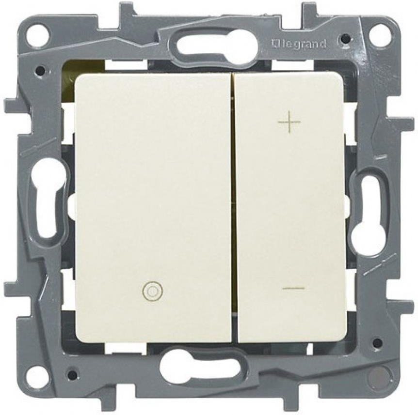 Димер бутонен R=3-400W L=3-400VA LED=3-75W цвят крем Niloe Legrand 