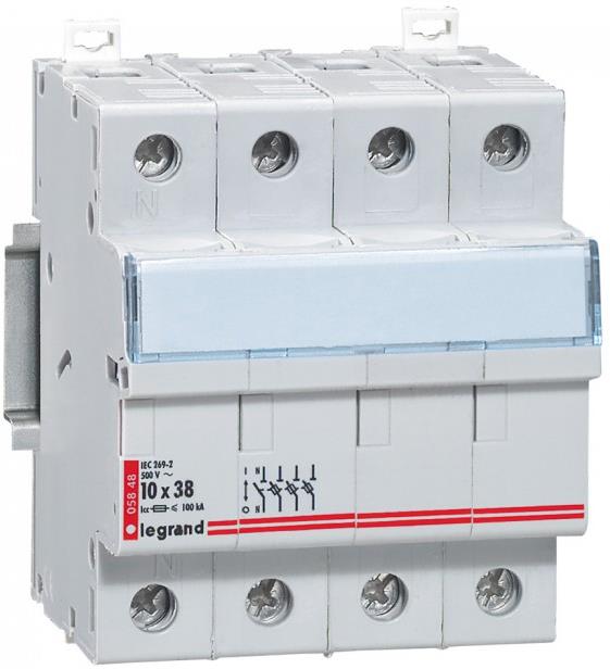 Разединител стопяем предпазител 3P+N 10X38 mm 4мод. Legrand