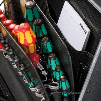 Куфар CLASSIC KingSize, 50 джоба за инструменти, станд. закл., X-ABS антиплъзгащ м-л,Ш47хВ36хД21см PARAT