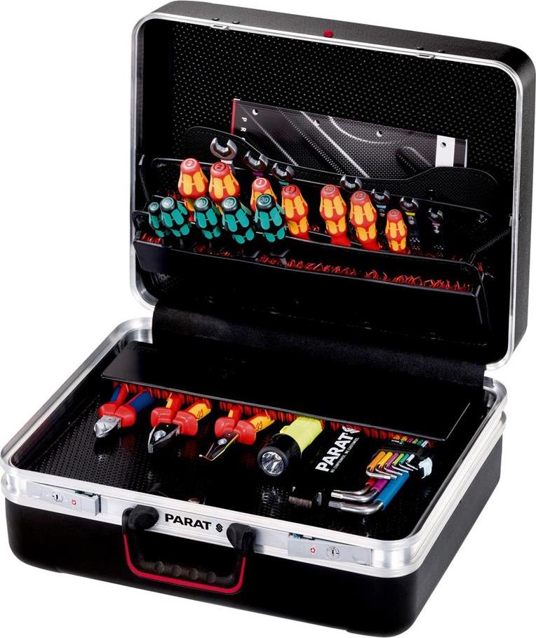 Куфар CLASSIC KingSize, CP-7  държач 60 инструмента, TSA заключване, от X-ABS антиплъзгащ м-л Ш47хВ36хД21см PARAT