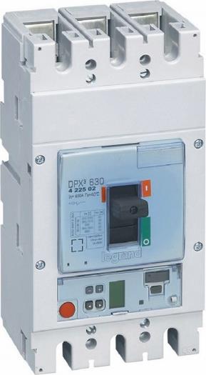 Автомат DPX3 630 електронна защита S1 3P 630A 36кA регулируем (In x 0.4...1) Legrand