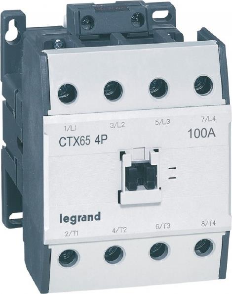 Контактор CTX3-65 4P 30kW (65A AC-3) 230V 50/60Hz Legrand