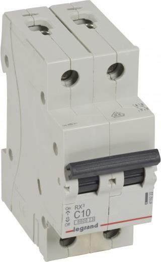 Автоматичен прекъсвач RX3 2P 10A крива С 6kA Legrand
