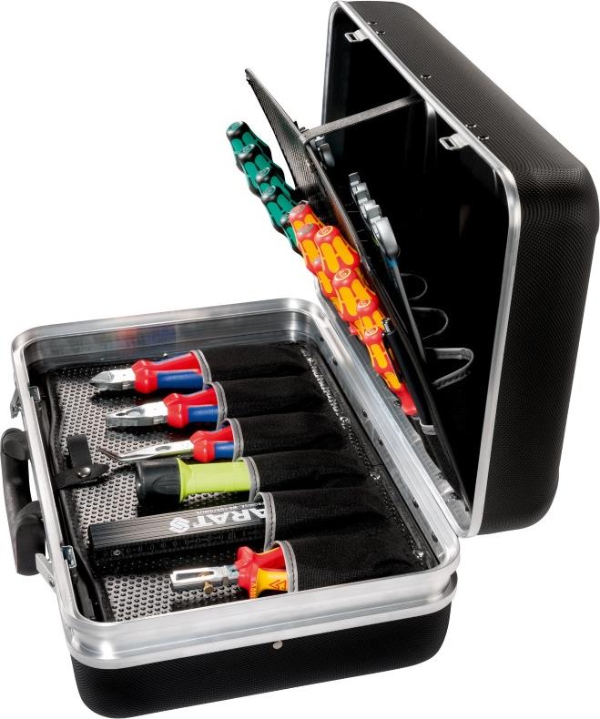 Куфар SILVER Style, 27 джоба за инструменти, станд. закл., X-ABS антиплъзгащ м-л Ш46хВ31хД18 см PARAT