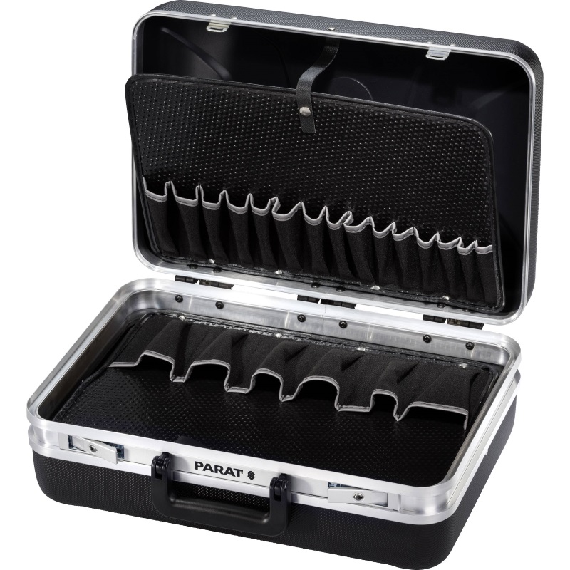 Куфар SILVER Style, 27 джоба за инструменти, станд. закл., X-ABS антиплъзгащ м-л Ш46хВ31хД18 см PARAT