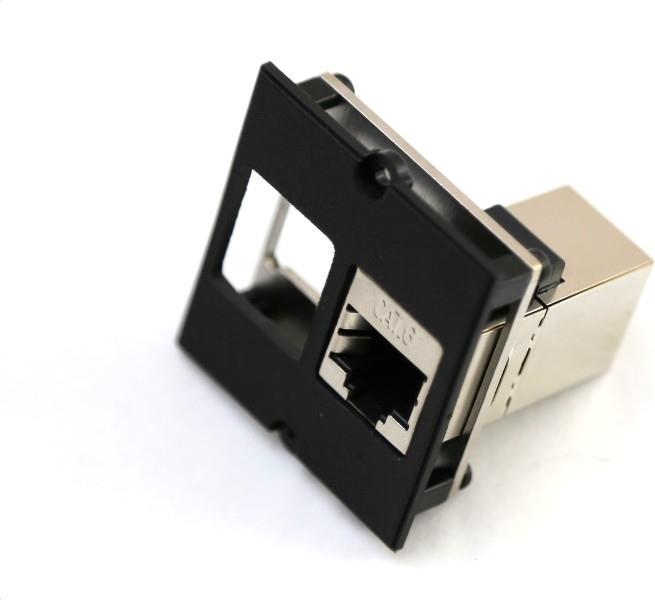 Модул CM за 2х Keystone, метален, цвят Черен, Bachmann