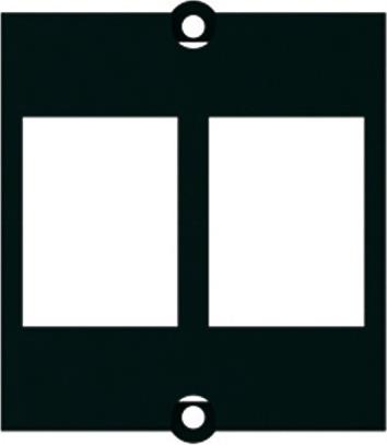 Модул CM за 2х Keystone, метален, цвят Черен, Bachmann