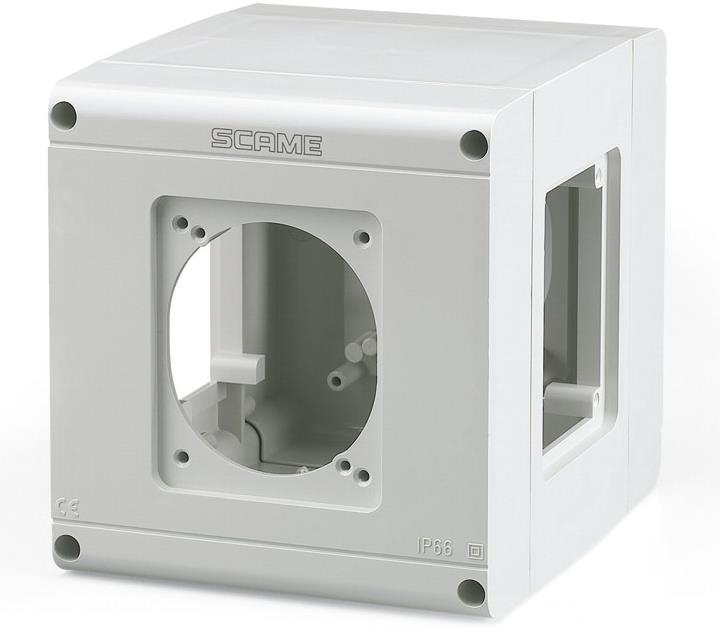 Табло за индустриални контакти IP54, UV, към стойка, серия ADAPTO (4х16A или 32A) Scame