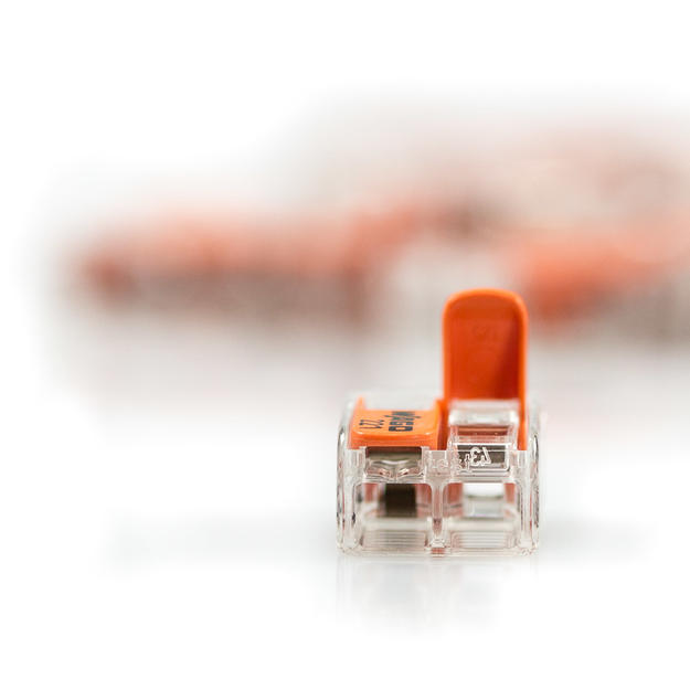 Бърза връзка отваряема 2х0,2-4мм2 (100бр.) за гъвкав/твърд проводник 32A 450V Wago