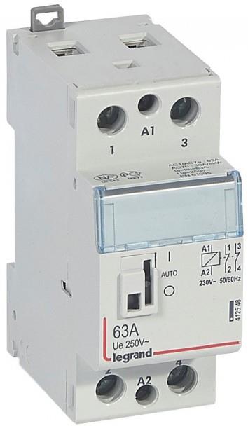 Модулен контактор с ръкохватка CX3, 63A 2NC 220V 2 модула Legrand
