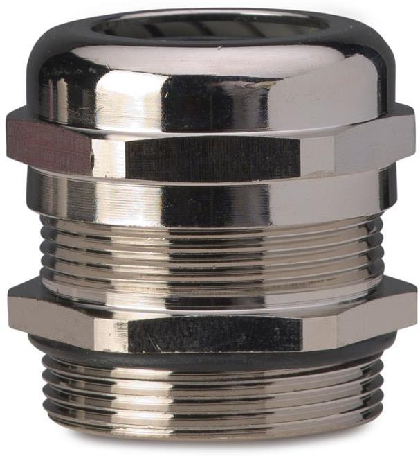 Метален щуцер без гайка,месингов никелиран М32х1.5 IP68 BM