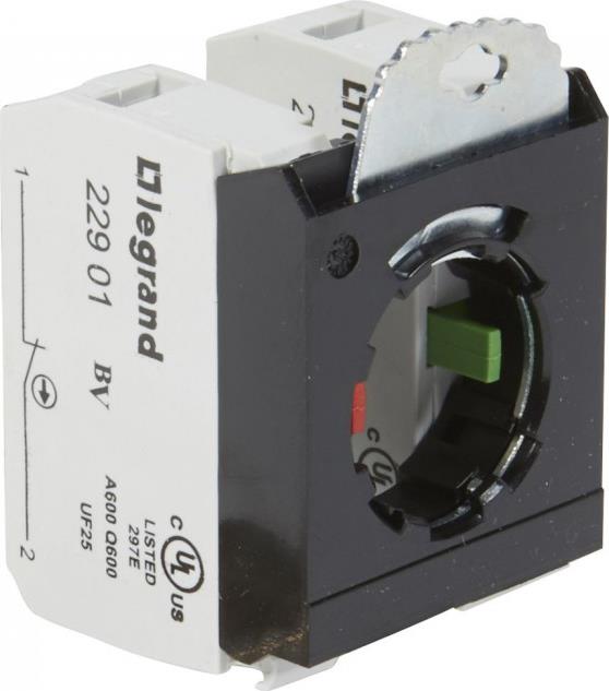 Основа 3х с контактен блок 1NO+1NC Ø22mm Osmoz Legrand