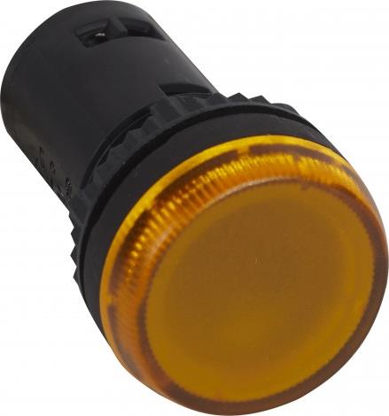 Сигнална лампа LED монолитна жълта 230Vac Ø22mm Legrand