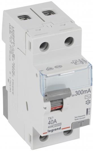 ДТЗ 2P 40А 300mА серия TX3 ID тип AC Legrand