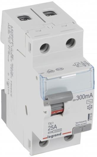 ДТЗ 2P 25А 300mА серия TX3 ID тип AC Legrand