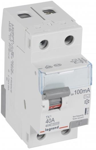 ДТЗ 2P 40А 100mА серия TX3 ID тип AC Legrand