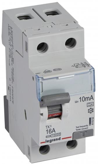 ДТЗ 2P 16А 10mА серия TX3 ID тип A Legrand